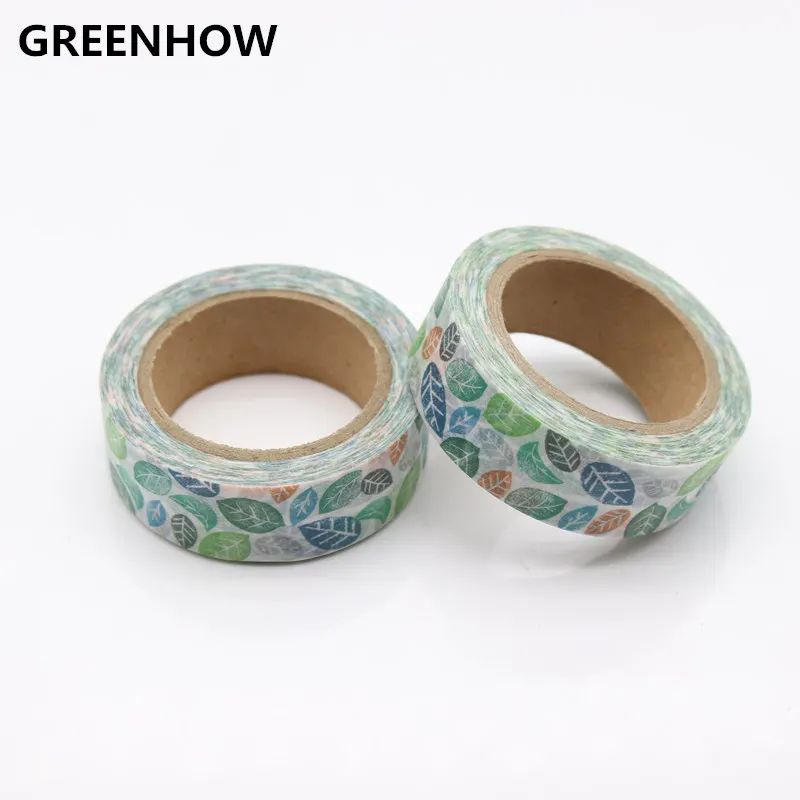 

GREENHOW Nature masking tape Spring Autumn leaf washi tape 15mm*10m 8076