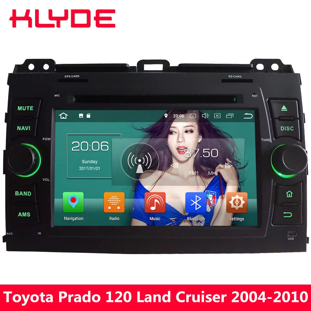cheap KLYDE 4G Octa Core Android 8 4GB RAM Car DVD Player Radio For Toyota Land Cruiser Prado LC120 2004 2005 2006 2007 2008 2009 2010