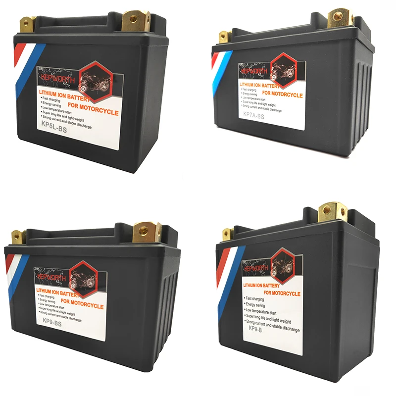 Günstig 12V 180 260 350 450 480A LiFePO4 Lithium eisen motorrad batterie 4 5 7 9 10 12 14Ah CCA BMS Batterie mit Spannung schutz