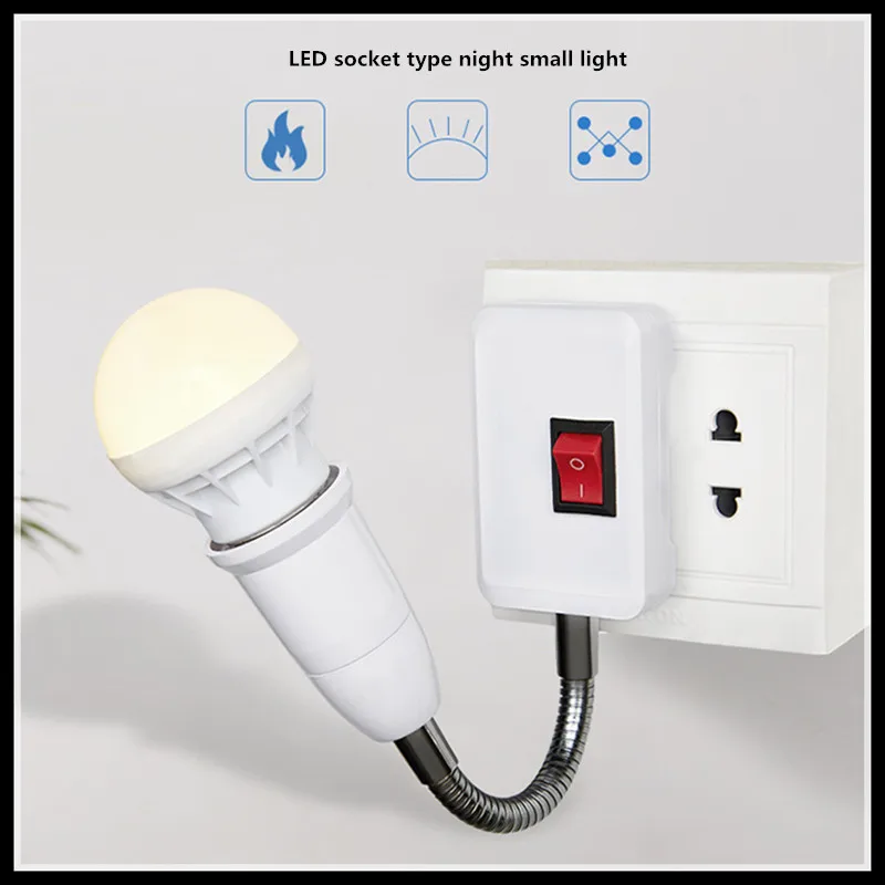 

Universal extension lamp holder LED energy-saving light socket 5pc