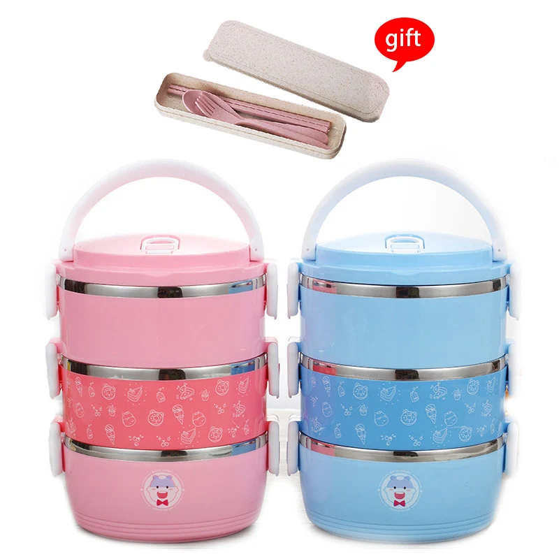 

Japanese Bento Boxes Thermal Lunch Box Leak-Proof Stainless Steel Box Kids Portable Picnic School Outdoor Picnic Food Container
