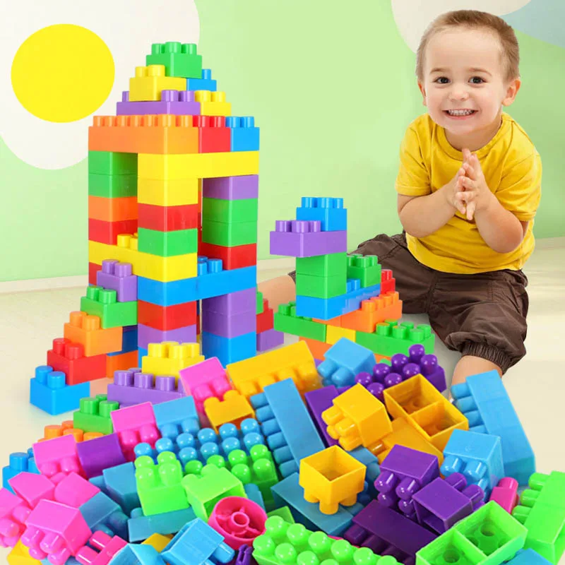 80pcs/250pcs DIY Educational Assemble Building Blocks Figures Model