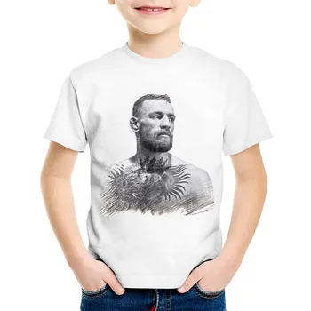 

Featherweight Champion Conor Mcgregor MMA Printed Children Fashion T-shirts Kids Summer Tees Boys/Girls Tops Baby Clothes,HKP290