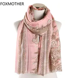 FOXMOTHER новые модные шарфы сезон: весна–лето розовый белый собака добермана шарф с принтом животных для любителей собак мама подарки