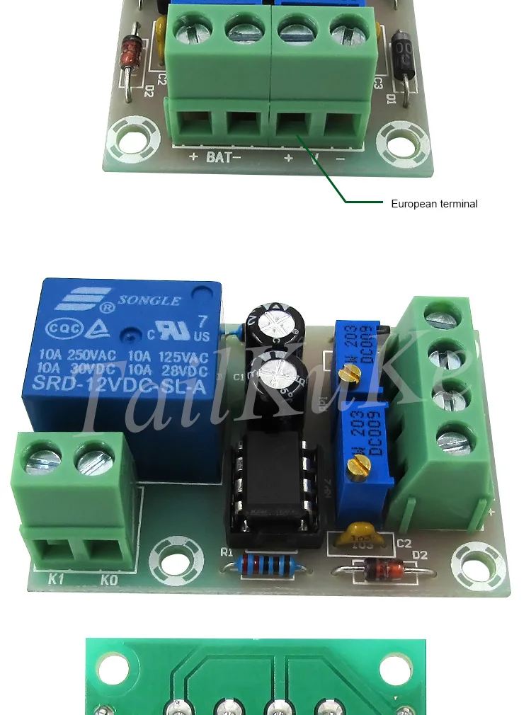 XH-M601 контроль зарядки аккумулятора 12V интеллектуальное зарядное устройство Панель управления питанием автоматическая зарядка