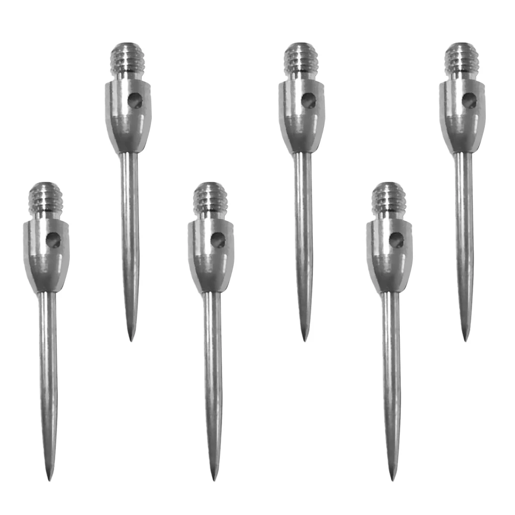 

Perfeclan 6 pcs 2BA Target Dart Conversion Points Steel Tips Points Replacement Silver Darts Accessories 3.2cm