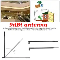Высокое качество 2,4 ГГц 9dBi Беспроводная складная антенна обратный SMA разъем для большинства беспроводных устройств