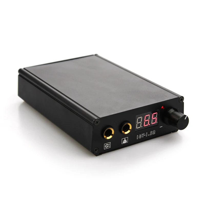 

Professional Mini Tattoo Power Supply Black Power Can Work Rotary Machine Footswitch And Charge Power Supply#PS050