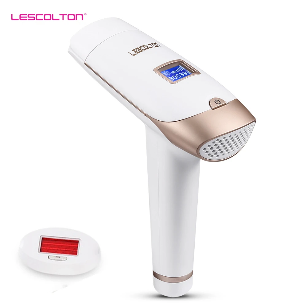 Lescolton IPL лазерное устройство для удаления волос, Перманентный Триммер бикини, лазерный эпилятор для женщин и мужчин, для лица, подмышек, бикини, бороды, ног - Цвет: T009i