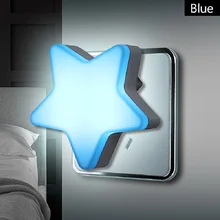 Светодиодный Светильник-ночник с датчиком управления, энергосберегающий мини-светильник для гостиной, спальни, светильник ing US/EU с вилкой, ночник, детский ночной Светильник