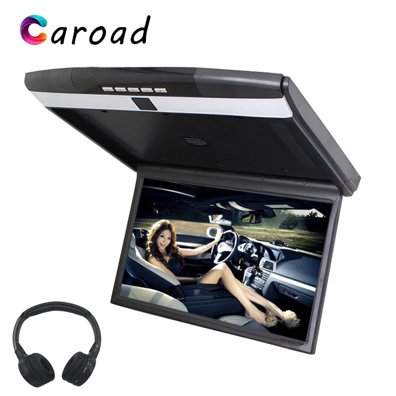 

Caroad MP5 Player 17.3" HD 1080P TFT LED Screen Flip Down Roof Mount Monitor With IR/FM Transmitter/USB/SD/HDMI/Sperker Car TV
