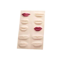 5 шт поддельная кожа для губ Перманентный макияж Обучение многоразовые косметические татуировки 3D Губы практика кожи