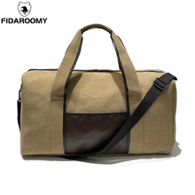 Большая Холщовая Сумка для путешествий, сумка для ручной клади, мужская сумка 45л, спортивная сумка для спортзала, фитнеса, большая сумка для выходных