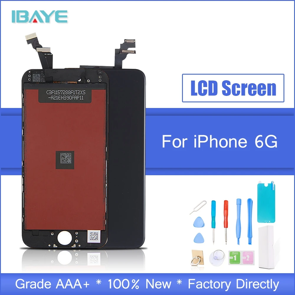 

100% Test LCD For iPhone 6 Display Touch Screen display for iphone6 4.7 lcd Digitizer Assembly Black + Tools Free Shipping