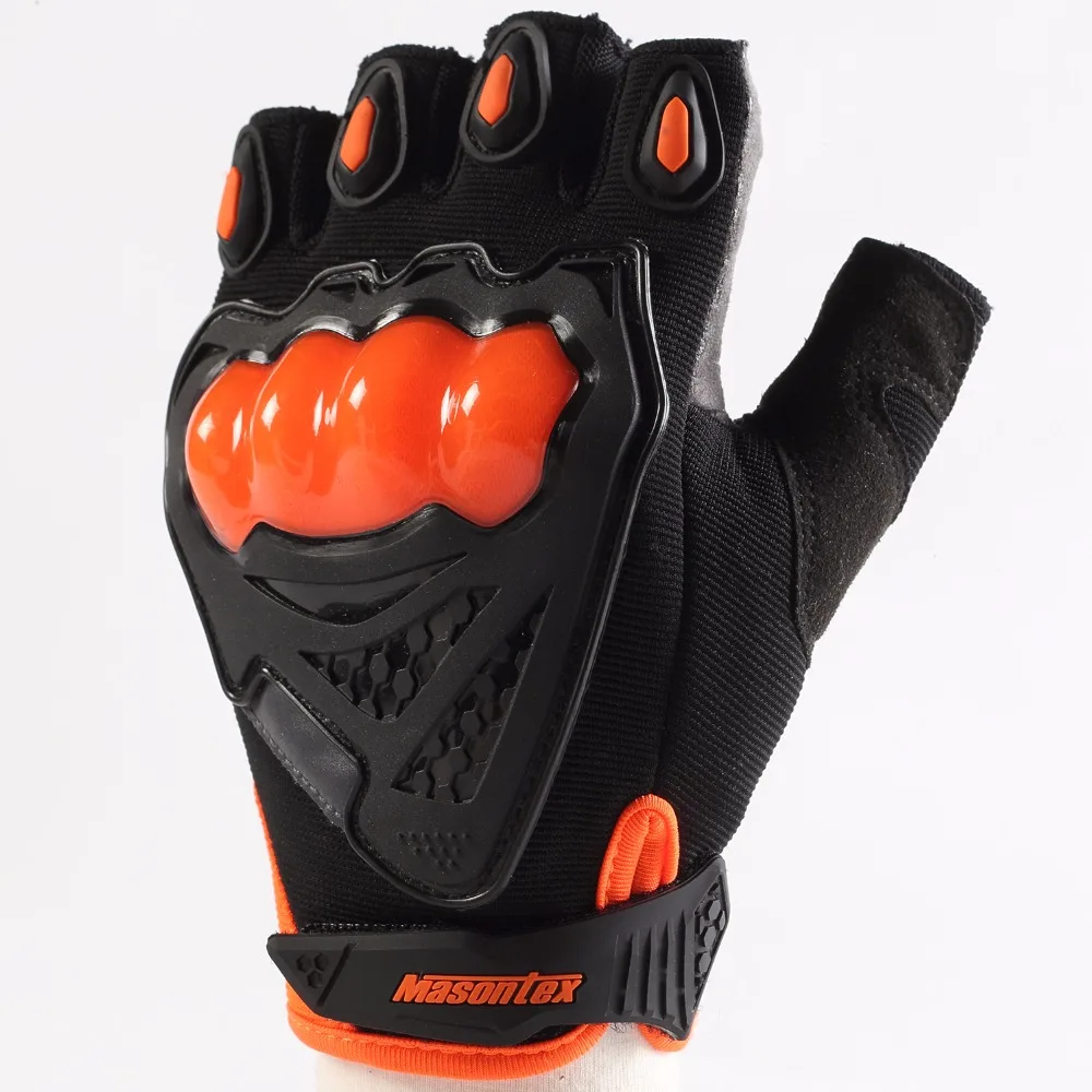 MASONTEX Motorcycle Gloves Fingerless/Half Finger Tpu Hard Knuckle