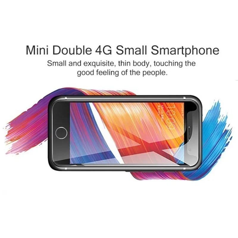 Мини смартфон с распознаванием отпечатков пальцев 4G LTE 2 45 дюйма 1 + 8 Гб Android 7