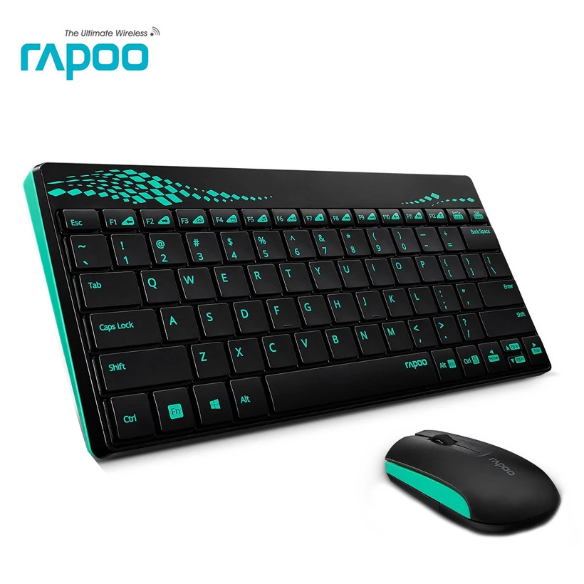 Rapoo 8000 Multimedia Mini Wireless Keyboard & mouse Combo With