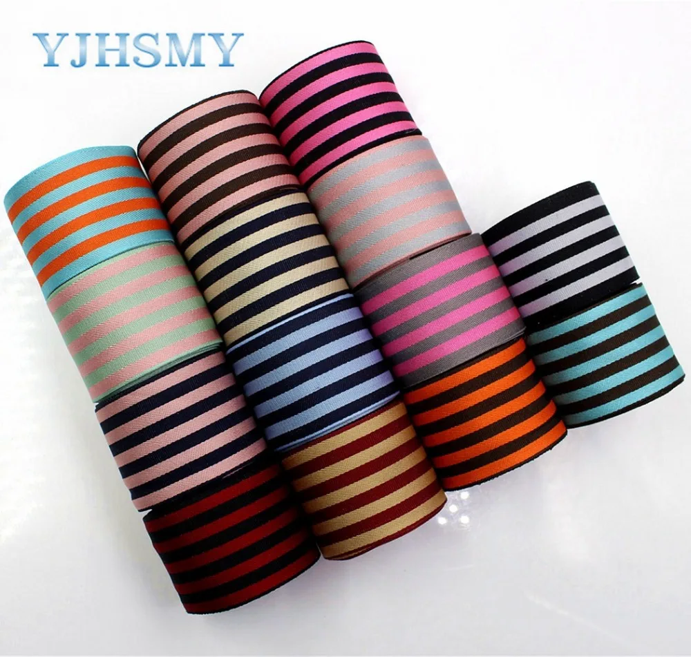 

2018 new 1712303,5yard/lot 38mm NYLON stripe series style color ribbons DIY material,wedding accessories Packaging