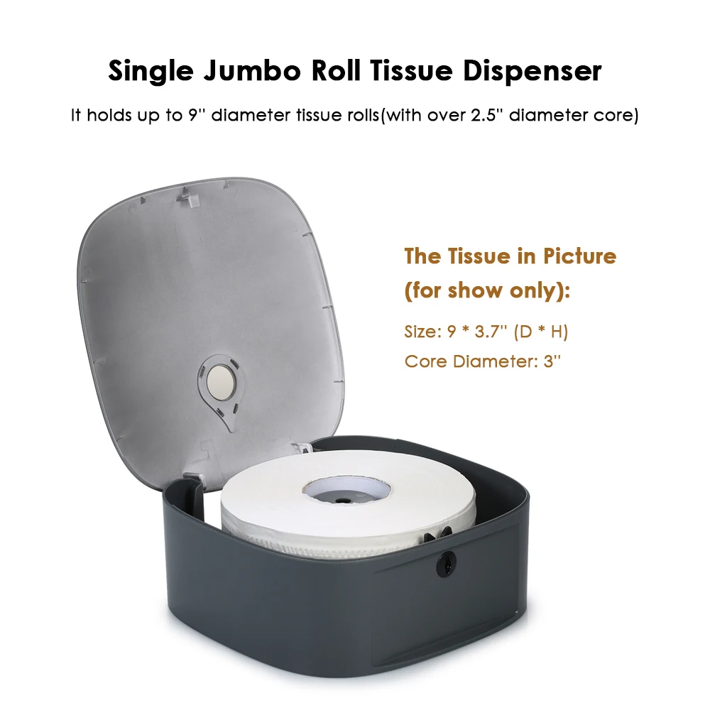 Настенный одиночный Джамбо диспенсер для рулонных салфеток водонепроницаемый держатель для туалетной бумаги Диспенсер для отеля ресторана дома