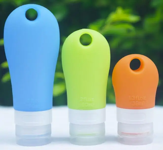 1pcs Travel Refillable Bottles Silicone Skin Care Lotion Shampoo Gel