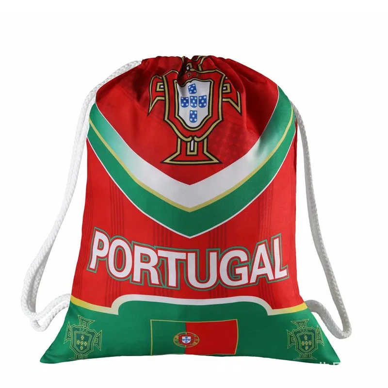 

World Soccer/Football Team Clubs Swerve Gym Bag Soccer Drawstring Backpack Drawstring Sport Bag