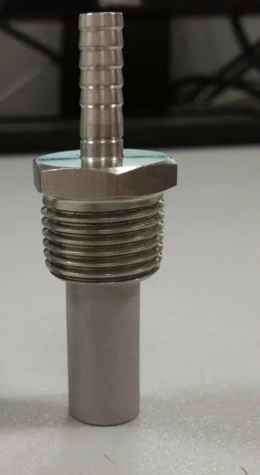 

1/2" MPT Oxygen Stone - 0.5 Micron, 1/4"Barb, Kegging Homebrew stone
