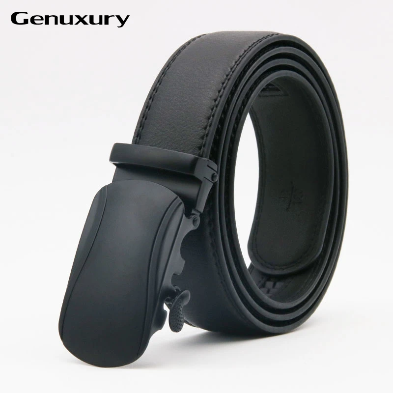 Genuxury из коровьей кожи мужские ремни черный 100% настоящее полное зерно Натуральная