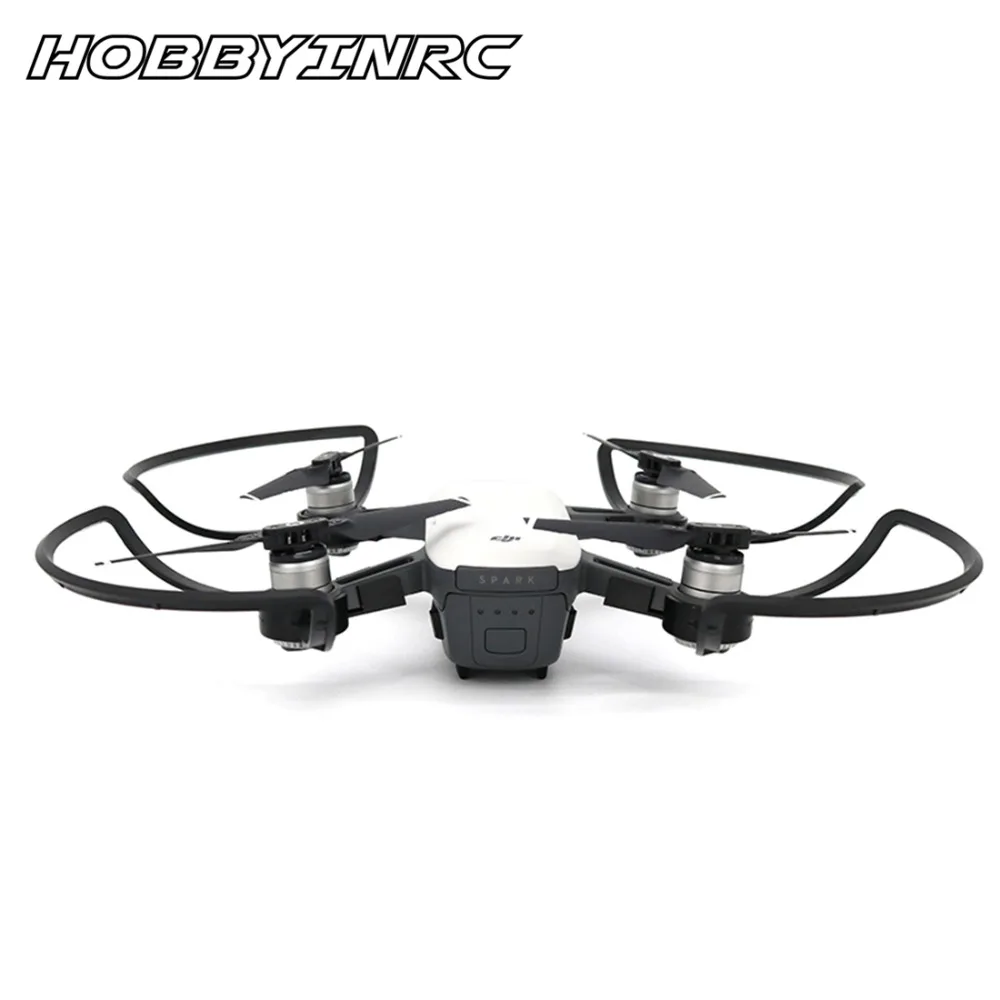 

HOBBYINRC Rc Drone Accessories 4Pcs Propeller Guard Circle Quick Release Blade Cover Protective Ring for DJI Spark - Black