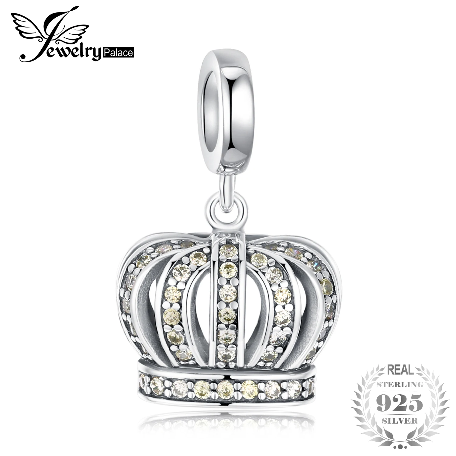 

JewelryPalace 925 Sterling Silver Royal Crown Beads Charms Silver 925 Original Fit Bracelet Silver 925 original Jewelry Making