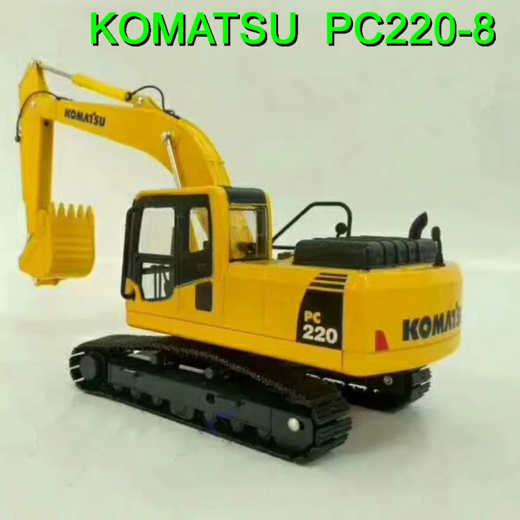 Литая игрушка модель 1:43 весы Komatsu PC220-8 гидравлический экскаватор с металлической дорожкой для коллекции, украшения, подарок