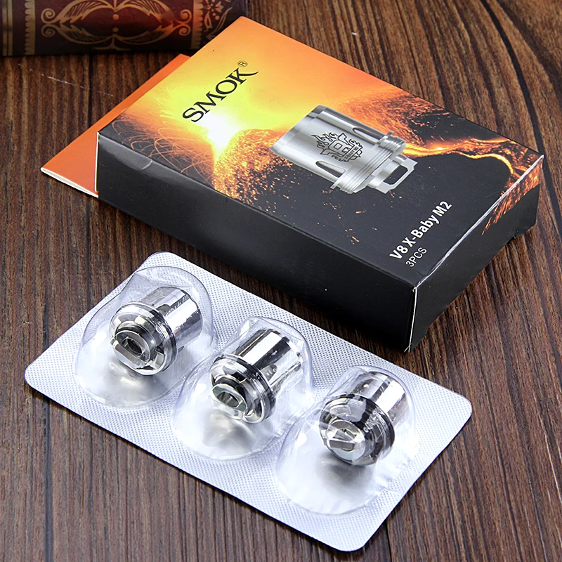 Оригинальный распылитель Smok TFV8 X Baby V8 M2/T6/Q2/X4 Core Dual Head для BABY Beast|Испарители