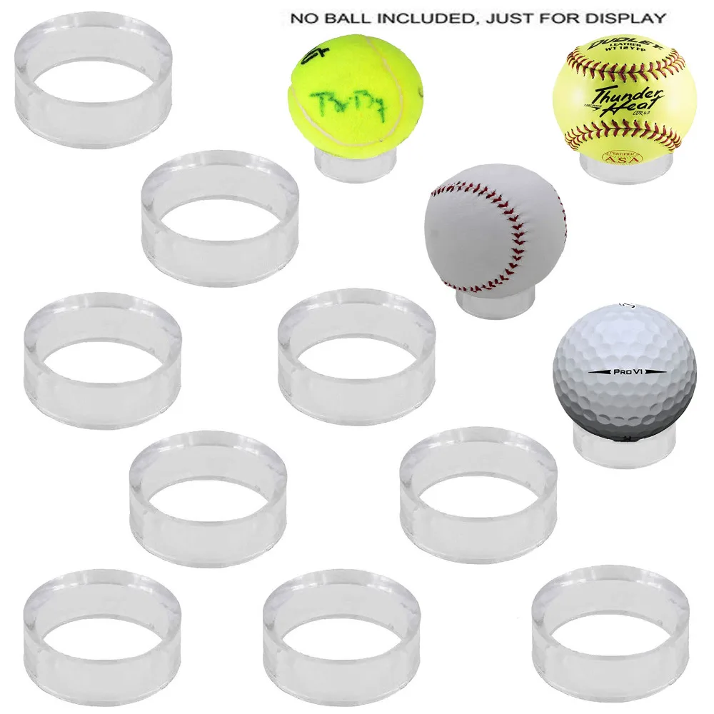 

1-1/2" Acrylic Display Stand Pedestal for Golf Ball Baseball Softball Tennis Egg