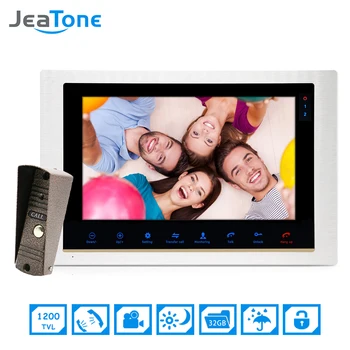 

10''big Screen Door Phone Intercom Home Security Video Intercom Apartment doorbell video IR Night Vision Outdoor Call Panel