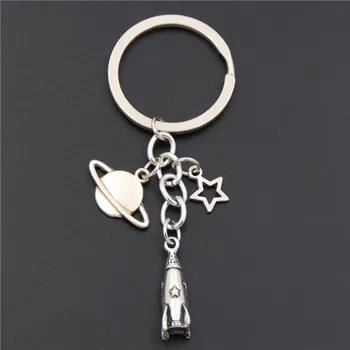 

1pc Dropshipping Space Rocket Planet Spaceship Pendant Metal Gift For Traveler Gifts E306