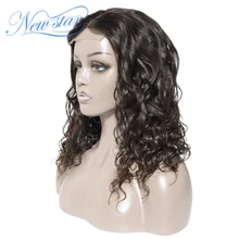 250% парик шнурка бразильские натуральные волнистые пряди с 4x4 застежка индивидуальные парики new star Виргинские человеческих волос парик для черных Для женщин