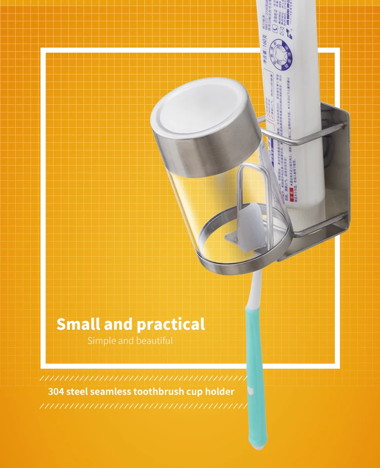 ORZ настенный держатель для зубных щеток аксессуары для ванной комнаты из нержавеющей стали органайзер для зубной пасты полка для ванной комнаты держатель для хранения стойки
