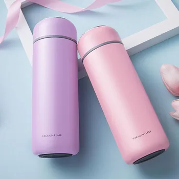 

320ML Business Thermos Bottle Girl Thermo Cup Stainless Steel Vacuum Flask Thermal Mug Travel Thermos Cup With Tea Separator
