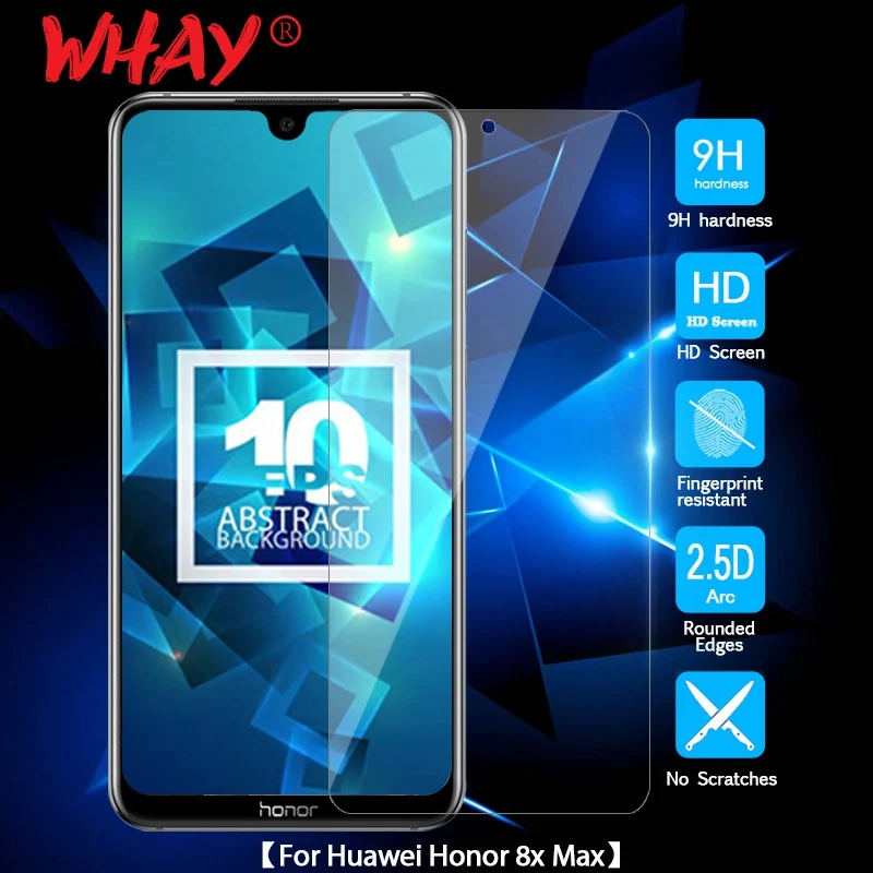 WHAY защитный Стекло для huawei Honor 8X Максимальная защита экрана закаленное стекло 2.5D