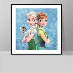 5D DIY Замороженные Мультфильм паста алмазов картина девушка развивающие игрушки детские наклейки подарки Стразы горный хрусталь мозаика