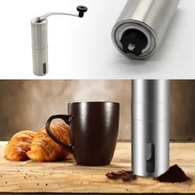 New Manual Coffee Grinder Conical Burr Mill Hand Crank Stainless Steel Home Tool