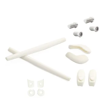 

ToughAsNails Rubber Kit Temple Arm Ear Socks/Leg & Nose Pad Nose Holder & Screw-T6-4 Pieces Set for-Oakley Juliet - White Kits