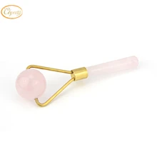 Jade Derma Roller Skin Care Stone Mineral Roller Rose Quartz Massage Machine Healthy Face Body Head Foot Nature Beauty Spa Tools