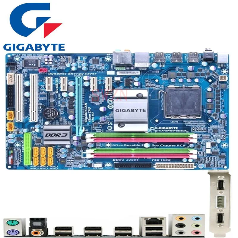 original Used Desktop motherboard For Gigabyte GA EP45T UD3LR P43