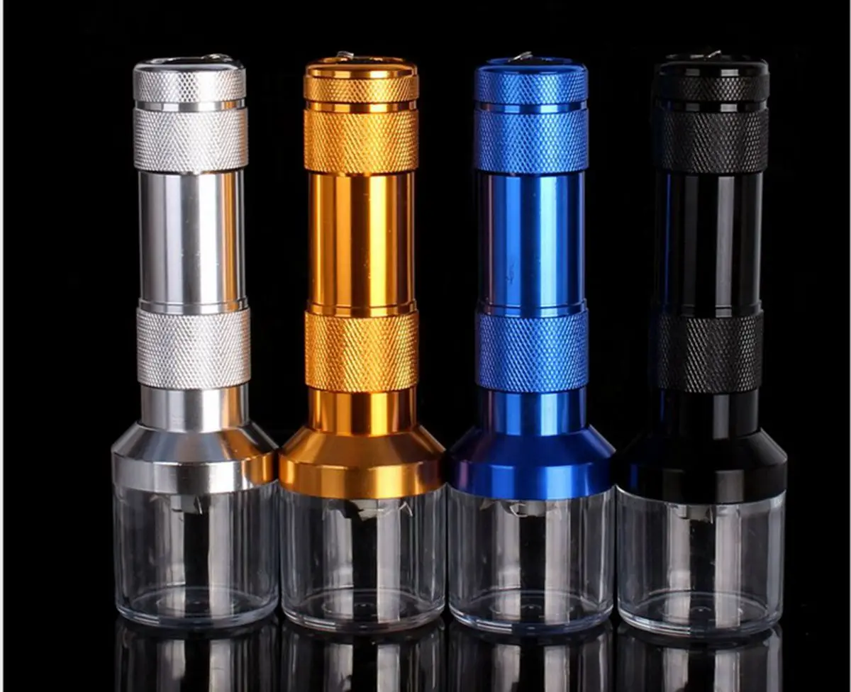 50pcs/lot matic Herb Grinder New Aluminum Electric Tobacco Grinder