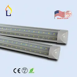 100 шт./лот led T8 Integrated V форму трубки света 4ft 5ft 6ft 8ft AC85-265V двойной PCB высокая яркость led T8 V образный light tube