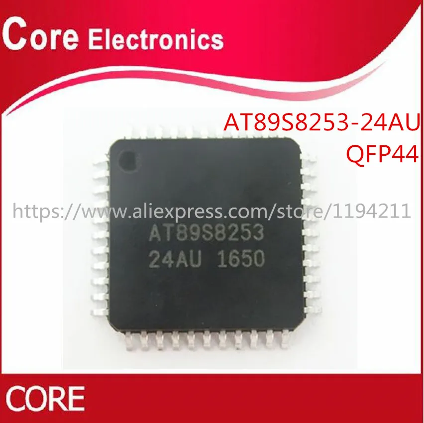 20 шт./лот AT89S8253 24AU TQFP 44 Новый|Интегральные схемы| |
