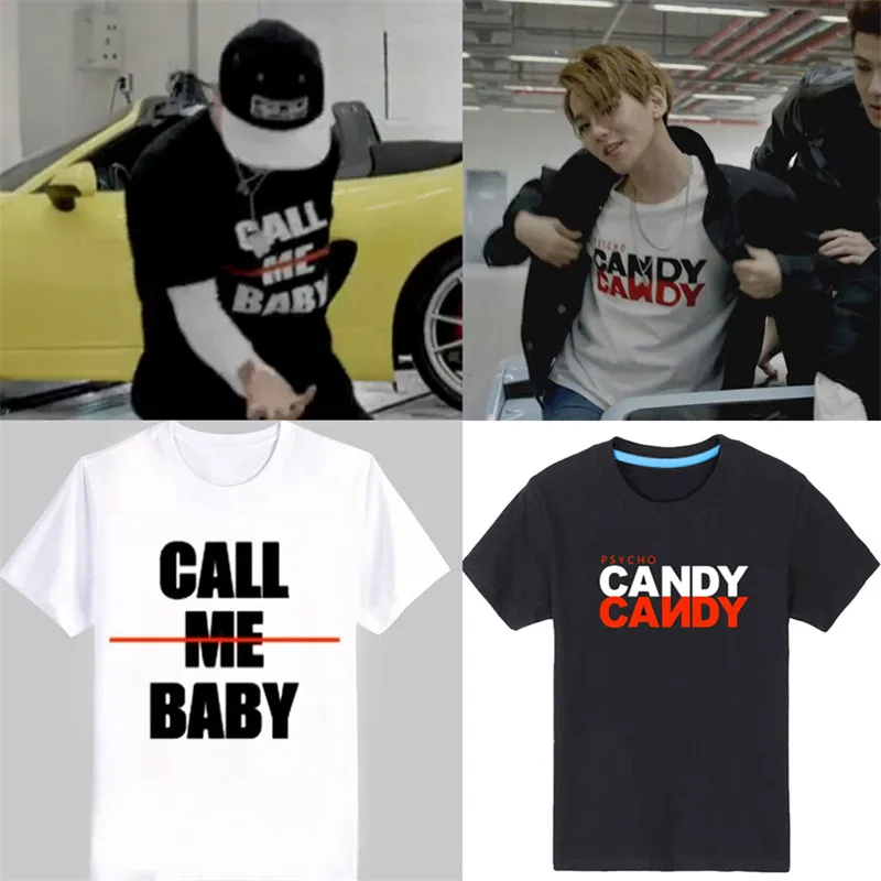 EXODUS exo футболка детская популярная с надписью Call me в стиле поп звезды Корейская
