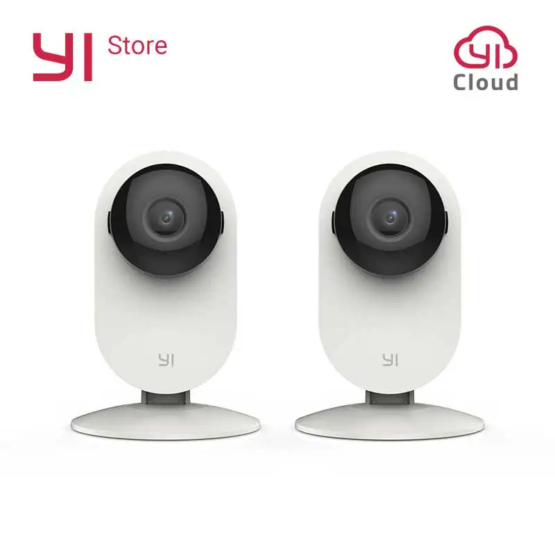 

YI Home Camera 2pcs 720P Night Vision WIFI Video Monitor IP/Wireless Network Surveillance Security Internation Version Cloud