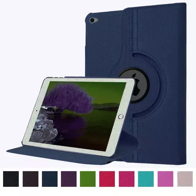 

360 Degree Rotating Leather Flip Stand Case Cover For iPad Pro 12.9 inch Smart Tablet Folio Case+Stylus