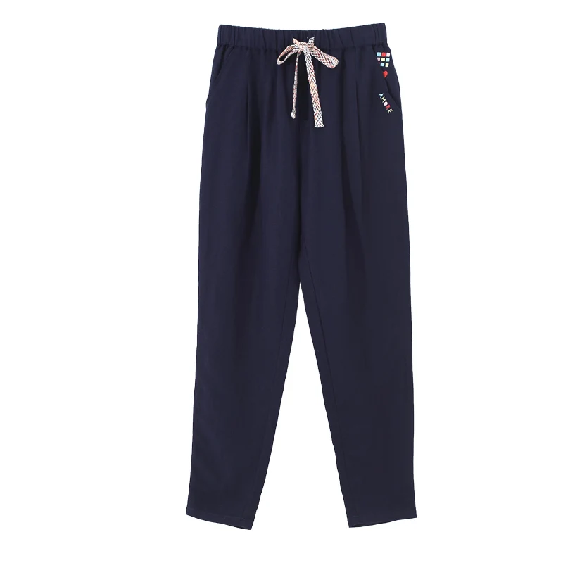 Женские шаровары с поясом на резинке однотонные|women harem pants|woman haremwoman pants casual |